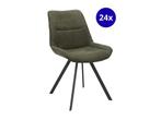Veiling - Stoel Abba (set van 24) Stof - Groen- Forest, Nieuw