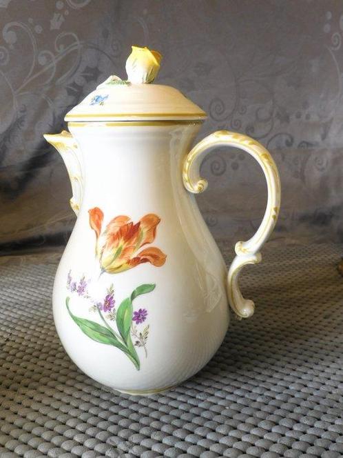 Meissen - Vaas - Koffiekruik - Porselein, Antiek en Kunst, Antiek | Meubels | Tafels