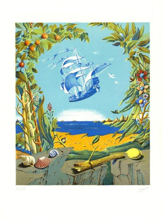 George SPRIO (dit SPIRO) (1909-1984) - Bateau en haute mer, Antiek en Kunst, Antiek | Overige Antiek