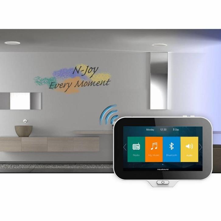 Music Center N-Joy Controller (Ipx7) + Wand Lader + Mini-Box, Audio, Tv en Foto, Radio's, Ophalen of Verzenden