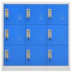 Lockerkasten 5 st 90x45x92,5 cm staal lichtgrijs en blauw, Huis en Inrichting, Nieuw, Verzenden