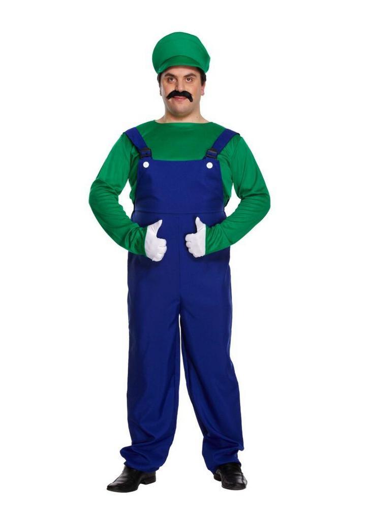 Luigi kostuum XL, Hobby en Vrije tijd, Feestartikelen, Feestartikel, Nieuw, Verzenden