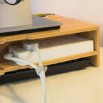 2dekans | SoBuy BBF03-N Monitorstandaard Bureau-organizer, Computers en Software, Monitoren, Ophalen of Verzenden, Zo goed als nieuw