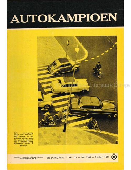 1959 AUTOKAMPIOEN MAGAZINE 33 NEDERLANDS, Boeken, Auto's | Folders en Tijdschriften