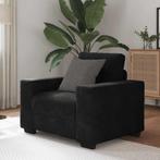 vidaXL Fauteuil 60 cm fluweel zwart, Verzenden, Nieuw, Eenpersoons, Stof