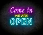 COME IN OPEN neon sign - LED neon reclame bord, Verzenden