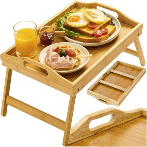Ruhhy Multifunctionele Ontbijttafel - Hout en Metaal - 60..., Huis en Inrichting, Keuken | Keukenbenodigdheden, Nieuw, Ophalen of Verzenden