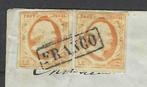 Nederland 1852 - Koning Willem III - NVPH 3 op brief 1863, Gestempeld