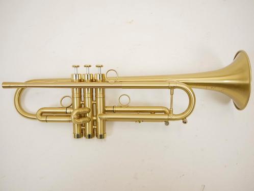 Trompet Paul Mauriat PMT-70 gebrushed zeer mooi, Muziek en Instrumenten, Blaasinstrumenten | Trompetten, Bes-trompet, Nieuw, Met koffer