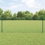 vidaXL Omheining Posten 11 stuks U-Kanaal Groen 80 cm Staal, Verzenden, Nieuw, IJzer