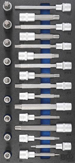 Bgs Technic Tool Tray 1/3: Bit Dop Set 12.5 mm (1/2) Spli..., Auto diversen, Autogereedschap, Verzenden
