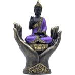 Thaise Boeddha in Handen Beeld – Paars & Zwart – Decoratie, Ophalen of Verzenden, Nieuw