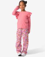HEMA Kinderbroek bloemen ecru, Verzenden, Nieuw