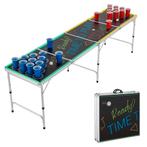 Beerpongtafel Colorido - incl. 100 bekers en 6 ballen, Verzenden, Nieuw