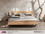 Houten bed Funen - Scandinavische uitstraling - SALE, Bruin, Verzenden, Scandinavisch, landelijk, industrieel, 200 cm