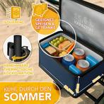 TRESKO® Opvouwbare bolderkar met dak, koelvak en zijrolluike, Verzenden, Zo goed als nieuw