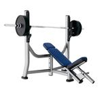 Life Fitness Signature Olympic Incline Bench | Chest Press |, Verzenden, Zo goed als nieuw