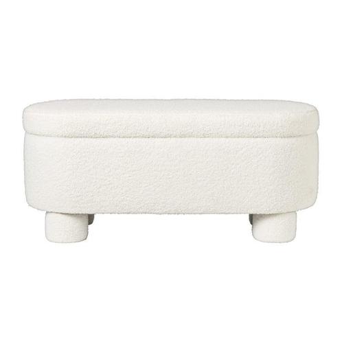 Opbergbank teddy dodo - wit - 43x100x42 cm, Huis en Inrichting, Banken | Bankstellen, Verzenden