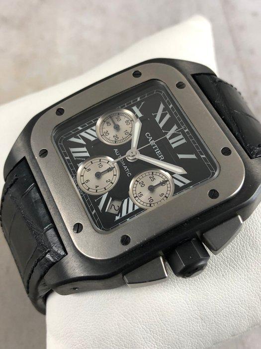 Cartier - Santos 100 Chronograph Automatic - W2020005 -, Sieraden, Tassen en Uiterlijk, Horloges | Heren
