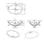 Waskom New Stone Epona Lava Opbouw Solid Surface, Ophalen of Verzenden, Nieuw