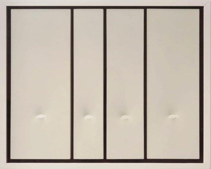 Turi Simeti (1929-2021) - Composizione bianca, Antiek en Kunst, Kunst | Schilderijen | Modern