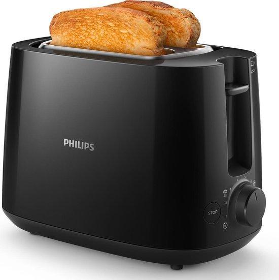 Philips Daily HD2581/90 - Broodrooster - Zwart, Huis en Inrichting, Keuken | Keukenbenodigdheden, Nieuw, Ophalen of Verzenden