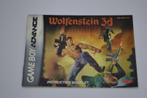 Wolfenstein 3d (GBA USA MANUAL), Verzenden, Zo goed als nieuw
