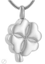 Assieraad, ashanger KLavertje Vier - Sieraad crematie as, Nieuw, Zilver, Overige materialen, Kruis of Symbool