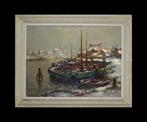 Kees Terlouw 1890-1948. École Hollandaise. - Port sous la