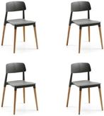 Showmodel - LaForma Rigel - Stoel - Grijs - Set van 4, Huis en Inrichting, Stoelen, Nieuw, Verzenden