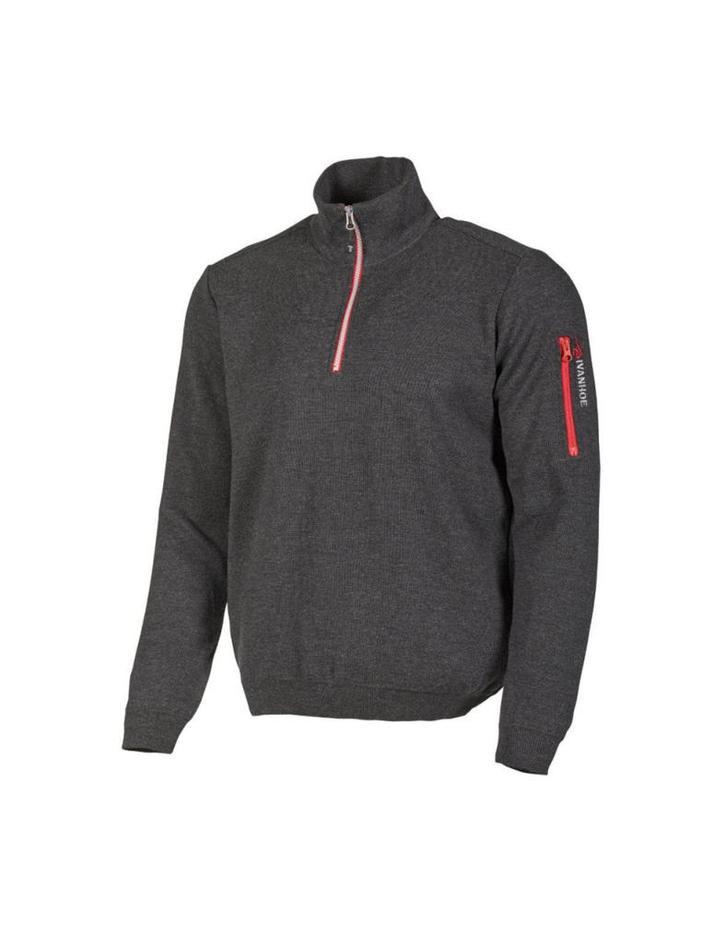 Ivanhoe vest Hadar Half Zip Graphite Marl - fijne merinow..., Kleding | Heren, Truien en Vesten, Blauw, Zo goed als nieuw, Verzenden