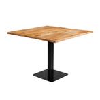 Mangohout Horecatafel Vierkant 100x100 cm, Huis en Inrichting, Verzenden, Vierkant, Nieuw, Industriële meubels