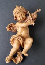 Beeldje - Südtirol Engel Putte ca. 21 cm - Hout, Antiek en Kunst, Antiek | Boeken en Bijbels