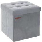 Fluwelen Opbergpoef met Deksel – Sterk tot 300 kg, Huis en Inrichting, Woonaccessoires | Kisten, Verzenden, Nieuw