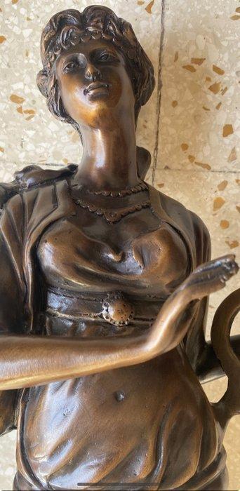 After Auguste Moreau (1834–1917) - sculptuur, Erato – Muza, Antiek en Kunst, Antiek | Keramiek en Aardewerk