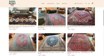 Feestactie 50% korting op 10 Handgeknoopte Oosterse tapijten beschikbaar voor biedingen