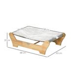 TRUUSK Kattenbed Hangmat Met Frame Voor Katten 68x43x20cm Ve, Dieren en Toebehoren, Verzenden, Nieuw