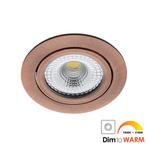 Bella Ondiepe LED spot kantelbaar 7Watt rond KOPER, Ophalen of Verzenden, Nieuw