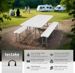 tectake® Campingtafel Set - Tuintafel met 2 Banken - 180 cm, Verzenden, Zo goed als nieuw