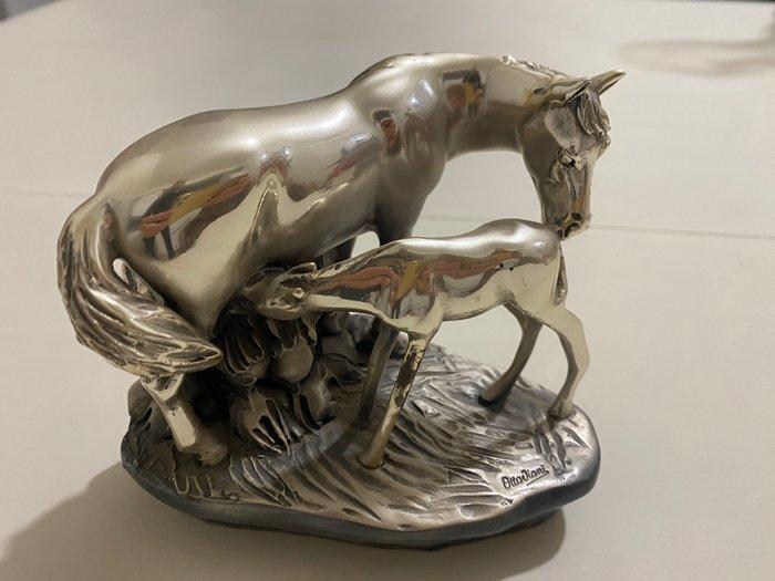 Magnitudo Artis Ottaviani - Beeldje, Coppia di Cavalli - 10, Antiek en Kunst, Antiek | Goud en Zilver