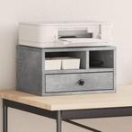 vidaXL Printerkastje 40x32x22,5 cm bewerkt hout betongrijs, Computers en Software, Printers, Verzenden, Nieuw