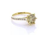 Ring - 14 karaat Geel goud - 2.58ct. tw. Diamant (Natuurlijk, Sieraden, Tassen en Uiterlijk, Ringen, Nieuw