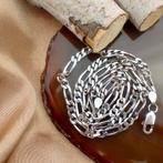 Zilveren Figaro schakel ketting | 44,5 cm (925), Sieraden, Tassen en Uiterlijk, Kettingen, Gebruikt, Ophalen of Verzenden, Zilver