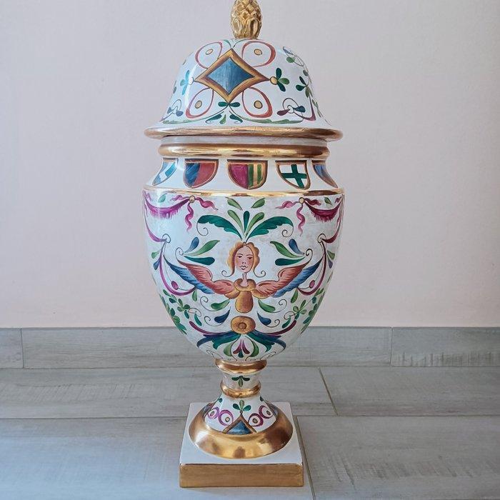 Gastone Batignani - Gastone Batignani - dekselvaas -, Antiek en Kunst, Antiek | Glas en Kristal