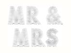 Veiling - Ginger Ray - Ballonstandaard Mr & Mrs - Wit - Per, Nieuw