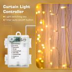 LED Lichtgordijn - Kerstversiering  - Kerstverlichting - 10, Verzenden, Zo goed als nieuw