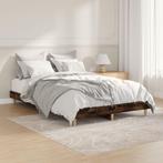 vidaXL Bedframe zonder matras hout gerookt eikenkleurig, Bruin, Verzenden, Nieuw, 190 cm of minder
