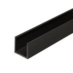 Aluminium U-profiel 20x20x20x2-Zwart-4500 mm, Huis en Inrichting, Ophalen of Verzenden, Nieuw
