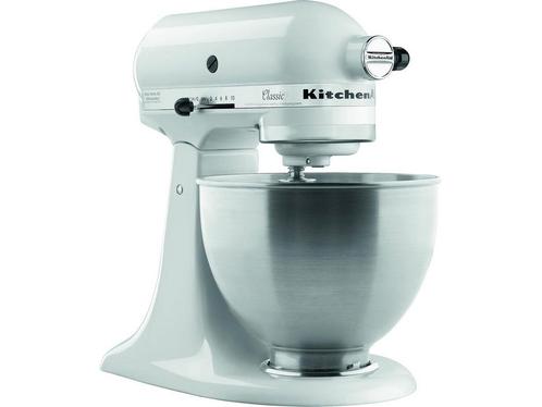 KitchenAid Classic K45SSEWH - Keukenmachine - Wit, Huis en Inrichting, Woonaccessoires | Overige, Zo goed als nieuw, Verzenden