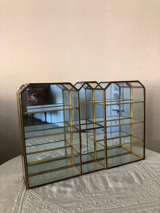 Vitrinekast - Glas, Koper, Antiek en Kunst, Kunst | Designobjecten